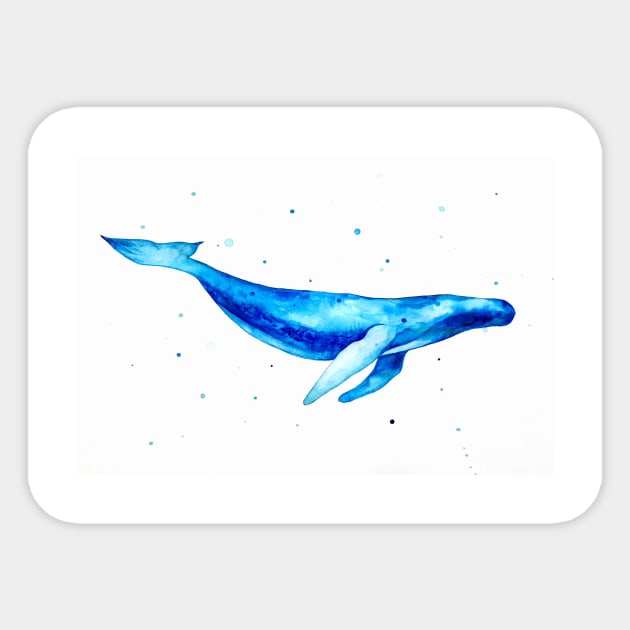 Blue whale Sticker by Luba_Ost